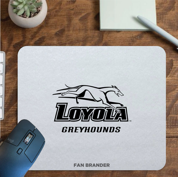 Fan Brander Mousepad with Loyola Univ Of Maryland Hounds design, for home, office and gaming.