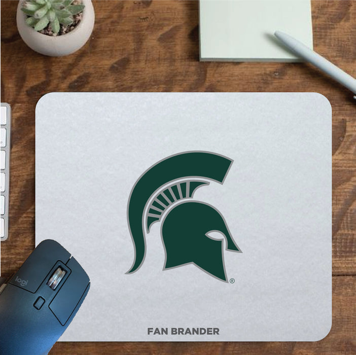Fan Brander Mousepad with Michigan State Spartans design, for home, office and gaming.