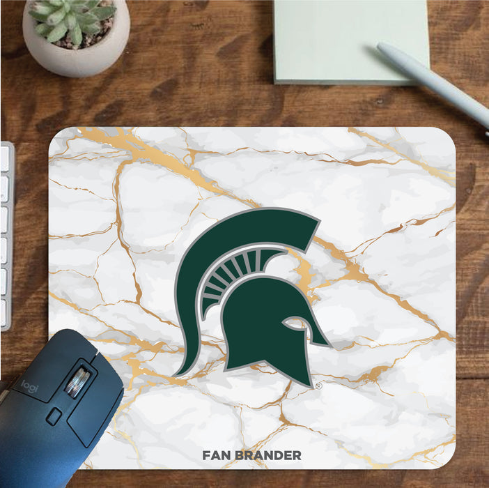 Fan Brander Mousepad with Michigan State Spartans design, for home, office and gaming.