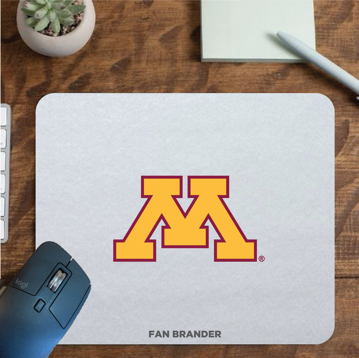 Fan Brander Mousepad with Minnesota Golden Gophers design, for home, office and gaming.