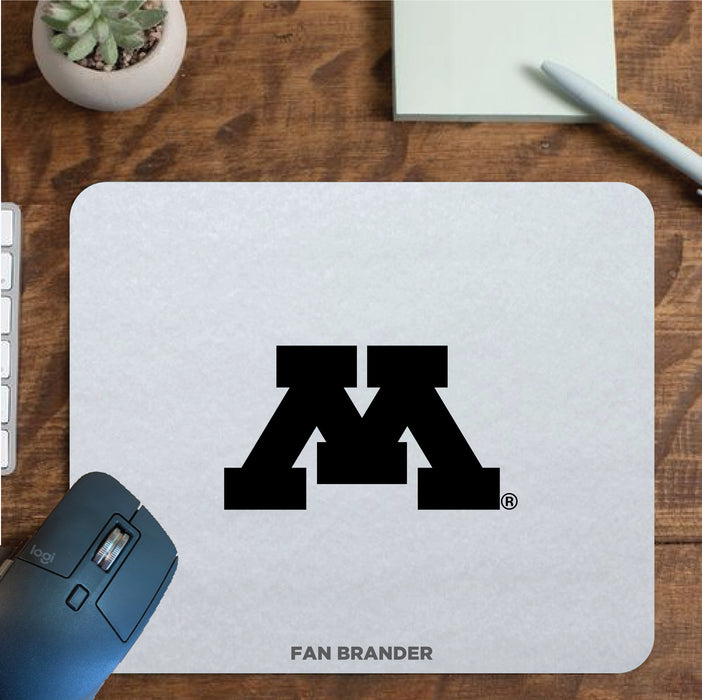 Fan Brander Mousepad with Minnesota Golden Gophers design, for home, office and gaming.