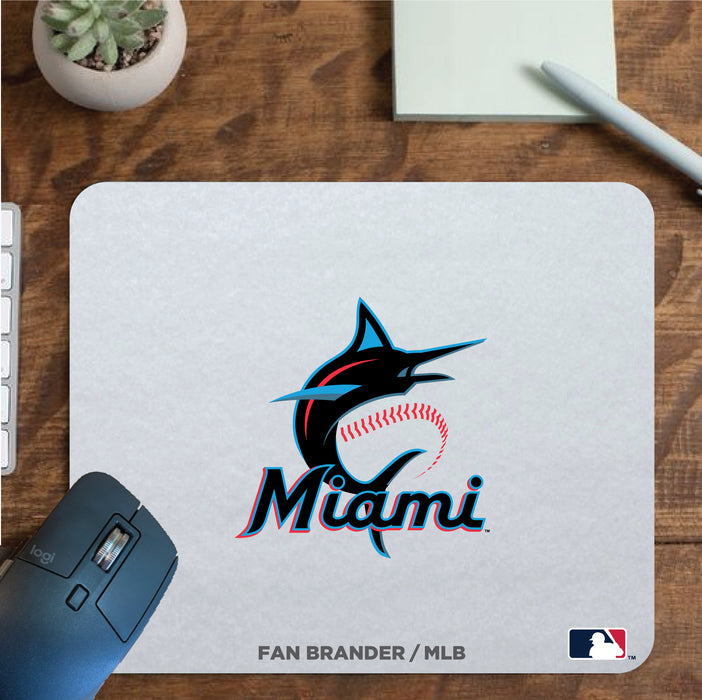 Fan Brander Mousepad with Miami Marlins design, for home, office and gaming.
