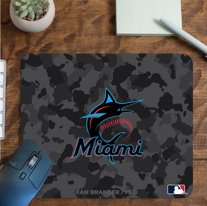 Fan Brander Mousepad with Miami Marlins design, for home, office and gaming.