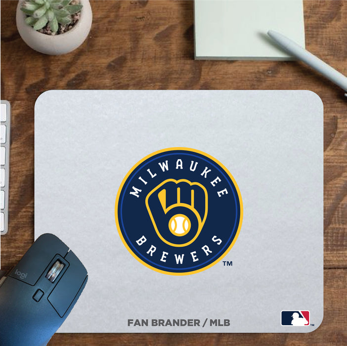 Fan Brander Mousepad with Milwaukee Brewers design, for home, office and gaming.