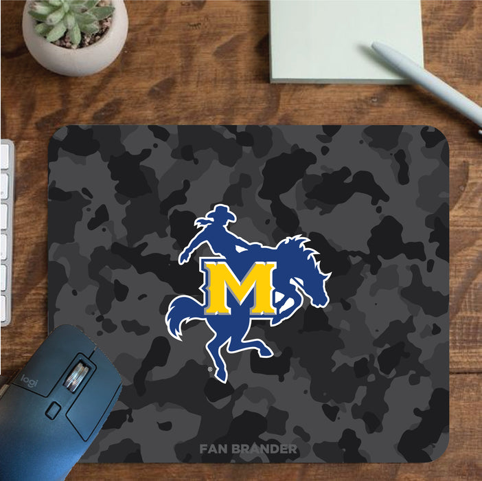 Fan Brander Mousepad with McNeese State Cowboys design, for home, office and gaming.