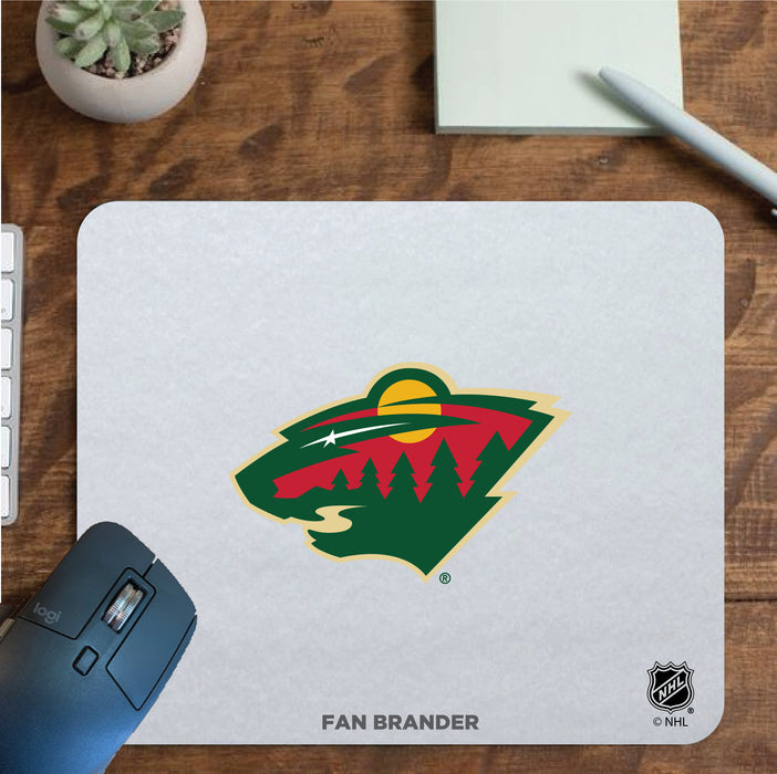 Fan Brander Mousepad with Minnesota Wild design, for home, office and gaming.