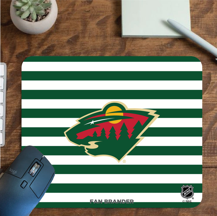 Fan Brander Mousepad with Minnesota Wild design, for home, office and gaming.