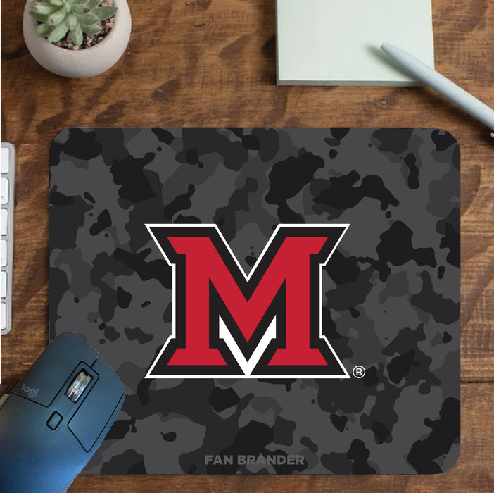 Fan Brander Mousepad with Miami University RedHawks design, for home, office and gaming.