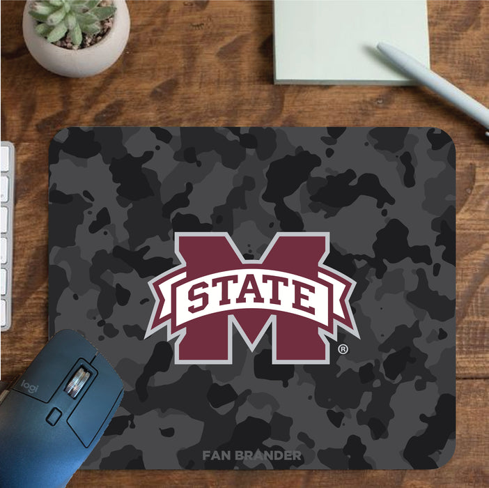 Fan Brander Mousepad with Mississippi State Bulldogs design, for home, office and gaming.