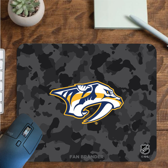 Fan Brander Mousepad with Nashville Predators design, for home, office and gaming.