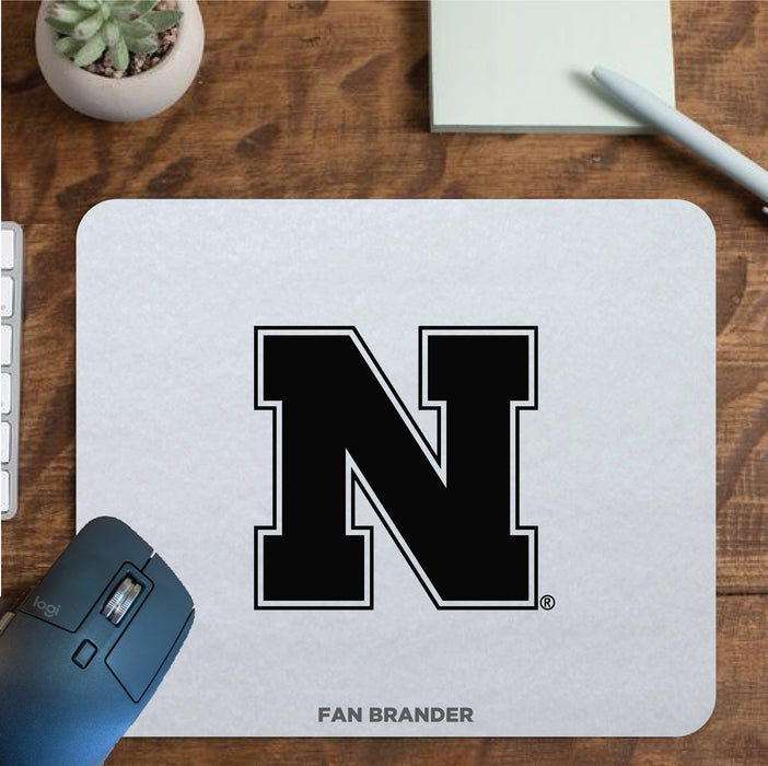 Fan Brander Mousepad with Nebraska Cornhuskers design, for home, office and gaming.
