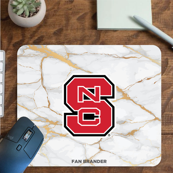 Fan Brander Mousepad with NC State Wolfpack design, for home, office and gaming.