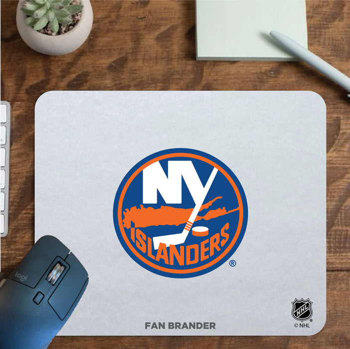 Fan Brander Mousepad with New York Islanders design, for home, office and gaming.