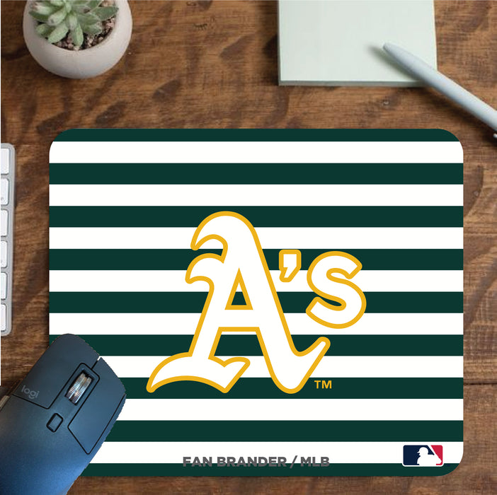 Fan Brander Mousepad with Oakland Athletics design, for home, office and gaming.