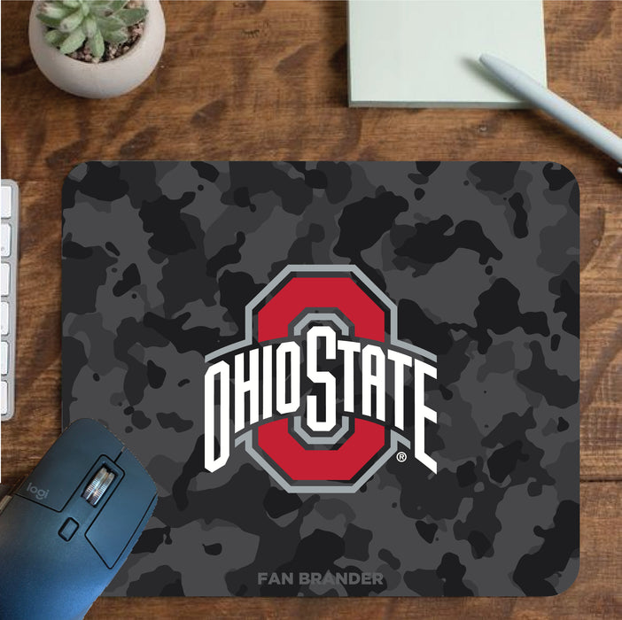 Fan Brander Mousepad with Ohio State Buckeyes design, for home, office and gaming.