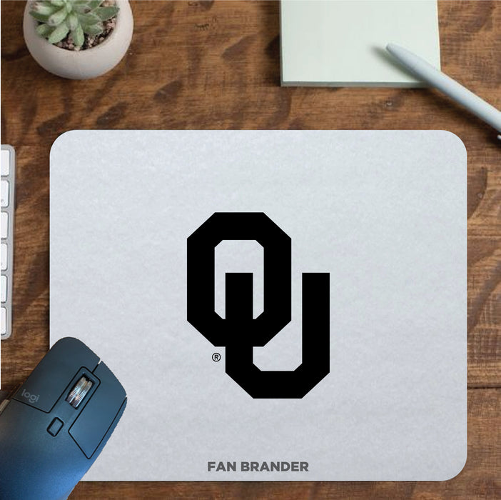 Fan Brander Mousepad with Oklahoma Sooners design, for home, office and gaming.