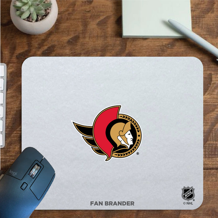 Fan Brander Mousepad with Ottawa Senators design, for home, office and gaming.