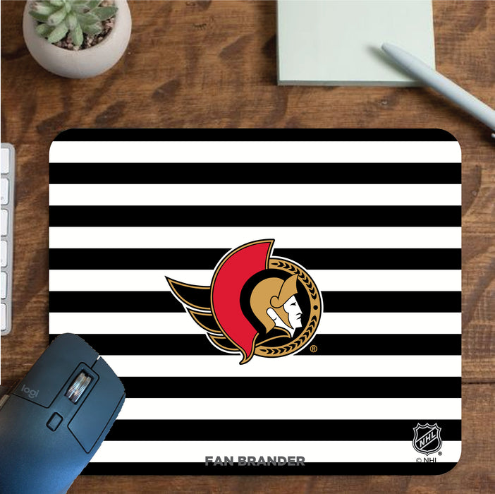 Fan Brander Mousepad with Ottawa Senators design, for home, office and gaming.