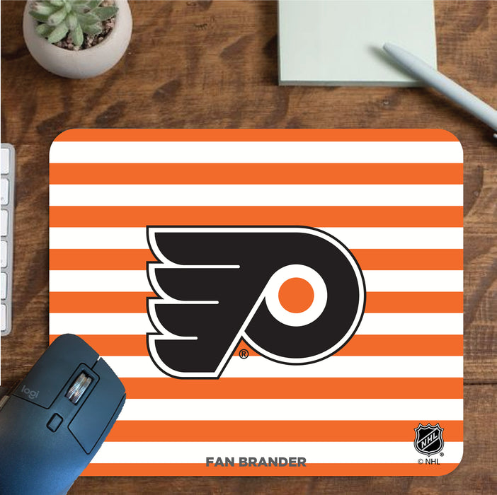 Fan Brander Mousepad with Philadelphia Flyers design, for home, office and gaming.