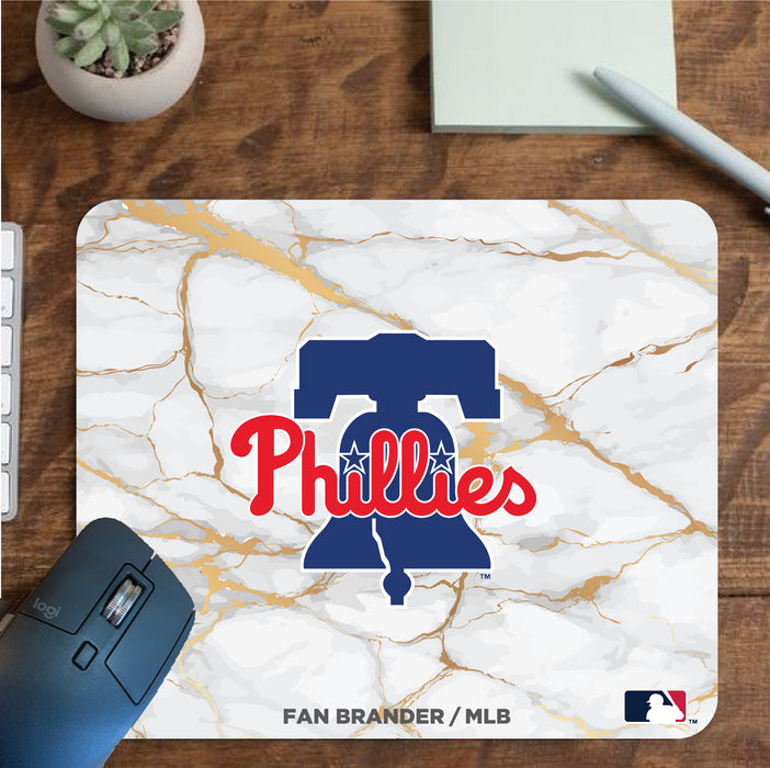 Fan Brander Mousepad with Philadelphia Phillies design, for home, office and gaming.