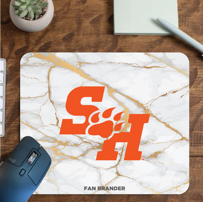 Fan Brander Mousepad with Sam Houston State Bearkats design, for home, office and gaming.