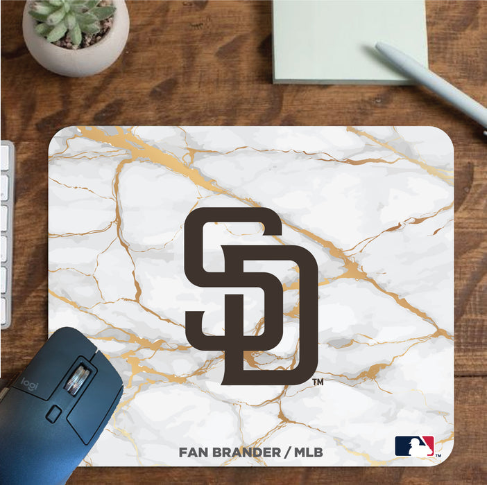 Fan Brander Mousepad with San Diego Padres design, for home, office and gaming.