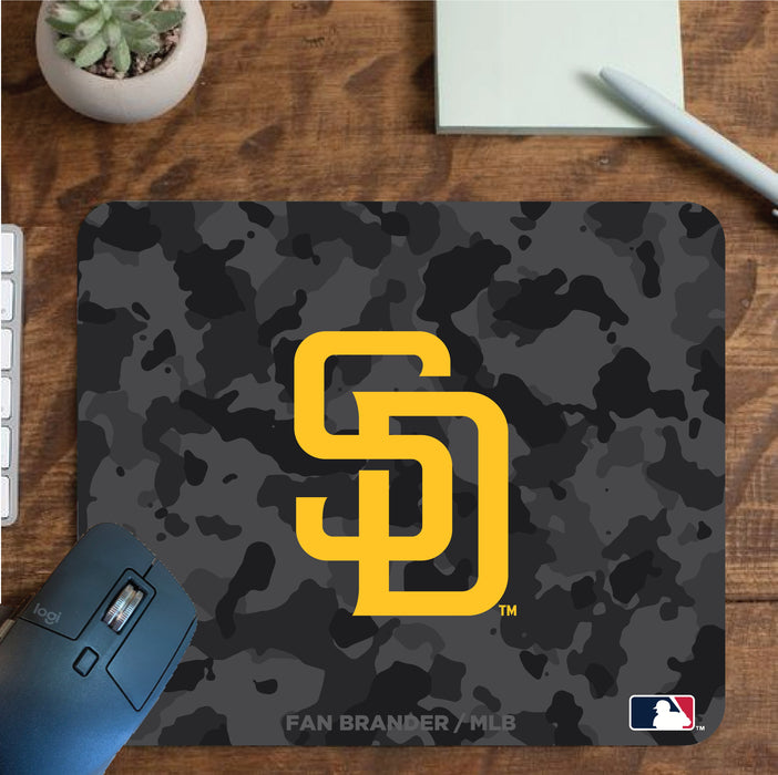 Fan Brander Mousepad with San Diego Padres design, for home, office and gaming.