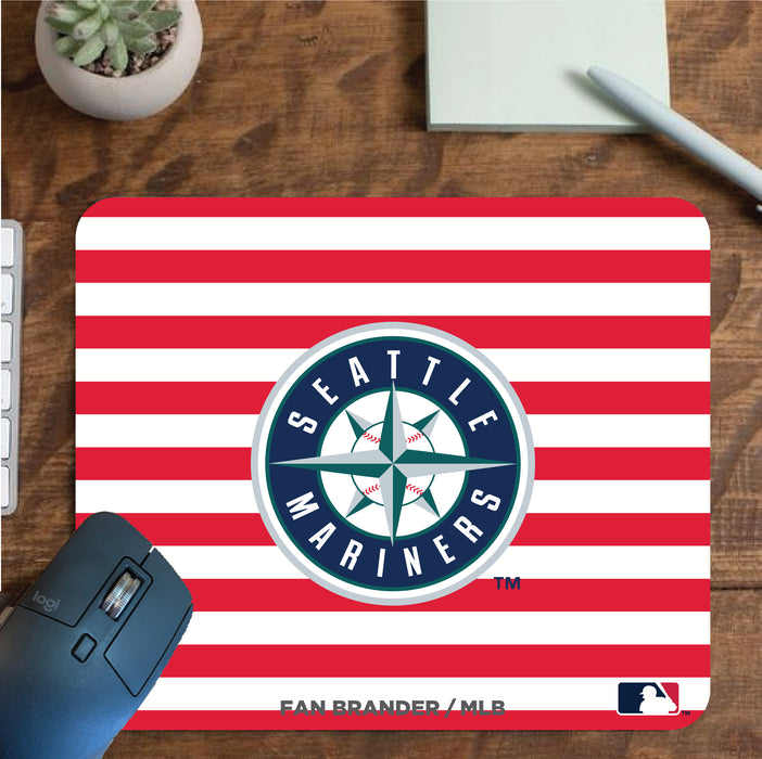 Fan Brander Mousepad with Seattle Mariners design, for home, office and gaming.