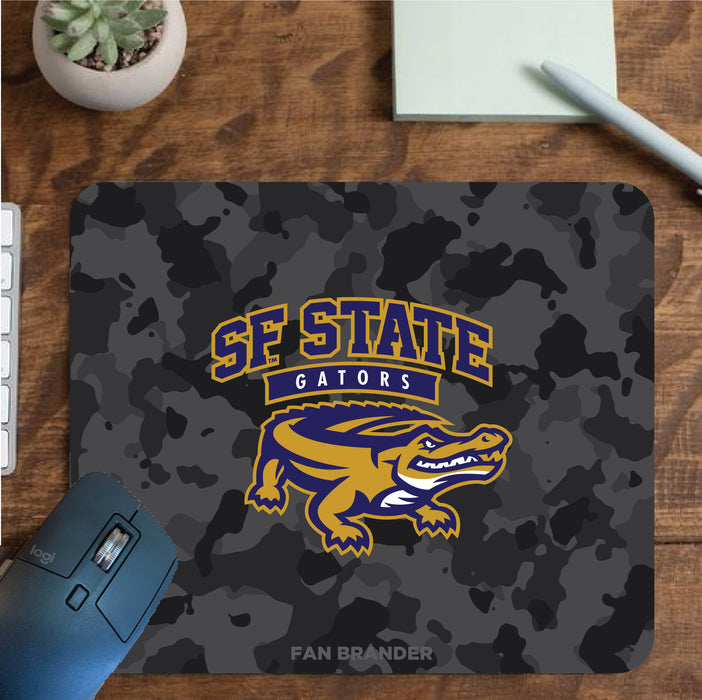 Fan Brander Mousepad with San Francisco State U Gators design, for home, office and gaming.
