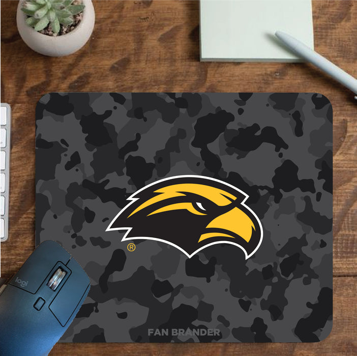 Fan Brander Mousepad with Southern Mississippi Golden Eagles design, for home, office and gaming.