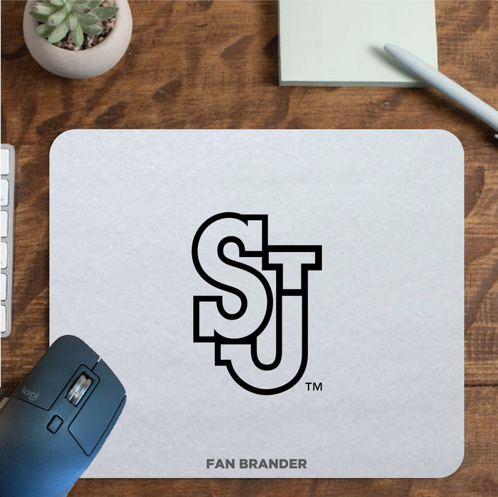 Fan Brander Mousepad with St. John's Red Storm design, for home, office and gaming.