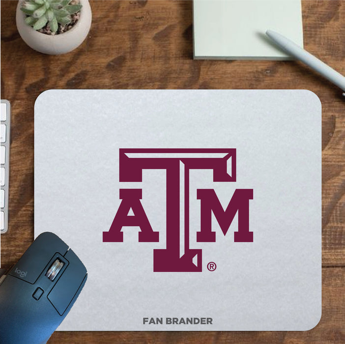 Fan Brander Mousepad with Texas A&M Aggies design, for home, office and gaming.