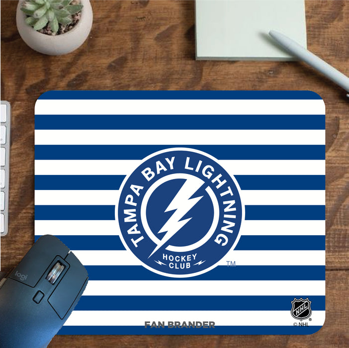 Fan Brander Mousepad with Tampa Bay Lightning design, for home, office and gaming.