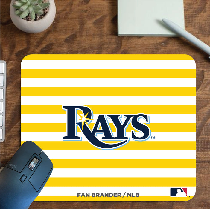 Fan Brander Mousepad with Tampa Bay Rays design, for home, office and gaming.