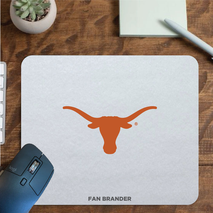Fan Brander Mousepad with Texas Longhorns  design, for home, office and gaming.