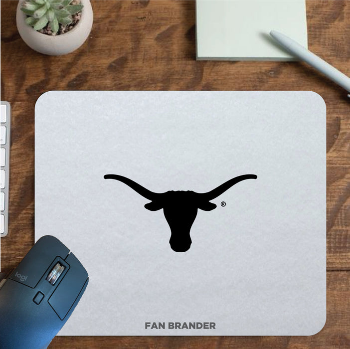 Fan Brander Mousepad with Texas Longhorns  design, for home, office and gaming.