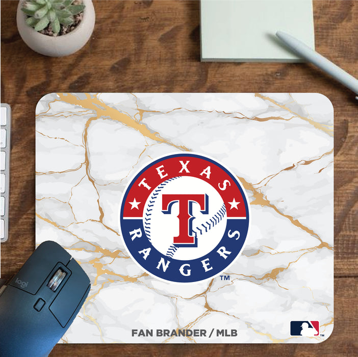 Fan Brander Mousepad with Texas Rangers design, for home, office and gaming.