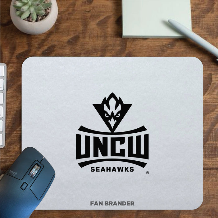 Fan Brander Mousepad with UNC Wilmington Seahawks design, for home, office and gaming.