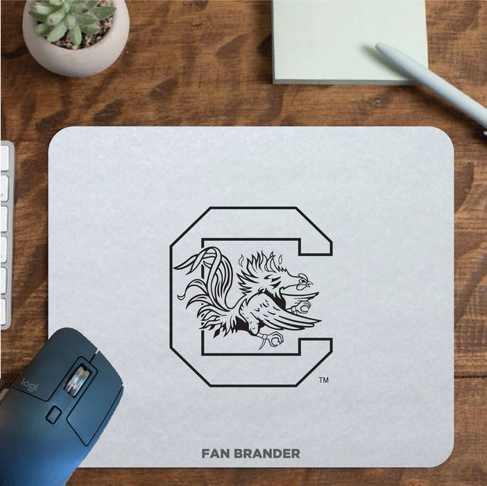 Fan Brander Mousepad with South Carolina Gamecocks design, for home, office and gaming.