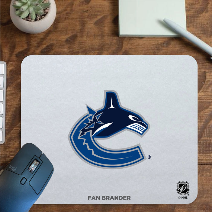 Fan Brander Mousepad with Vancouver Canucks design, for home, office and gaming.