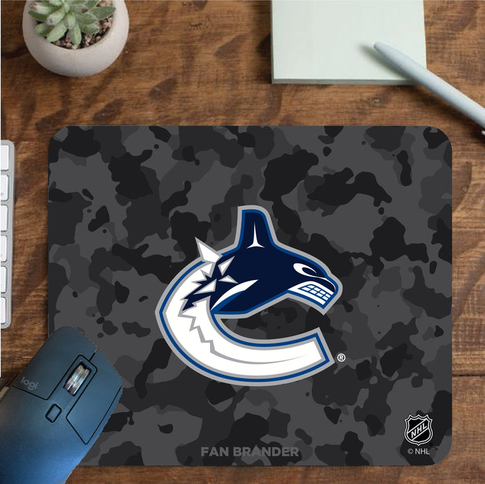 Fan Brander Mousepad with Vancouver Canucks design, for home, office and gaming.