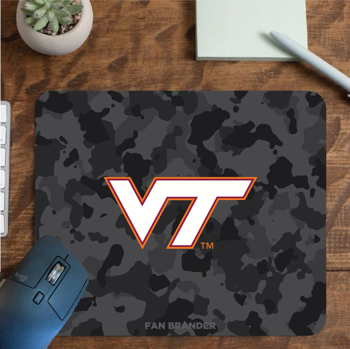 Fan Brander Mousepad with Virginia Tech Hokies design, for home, office and gaming.