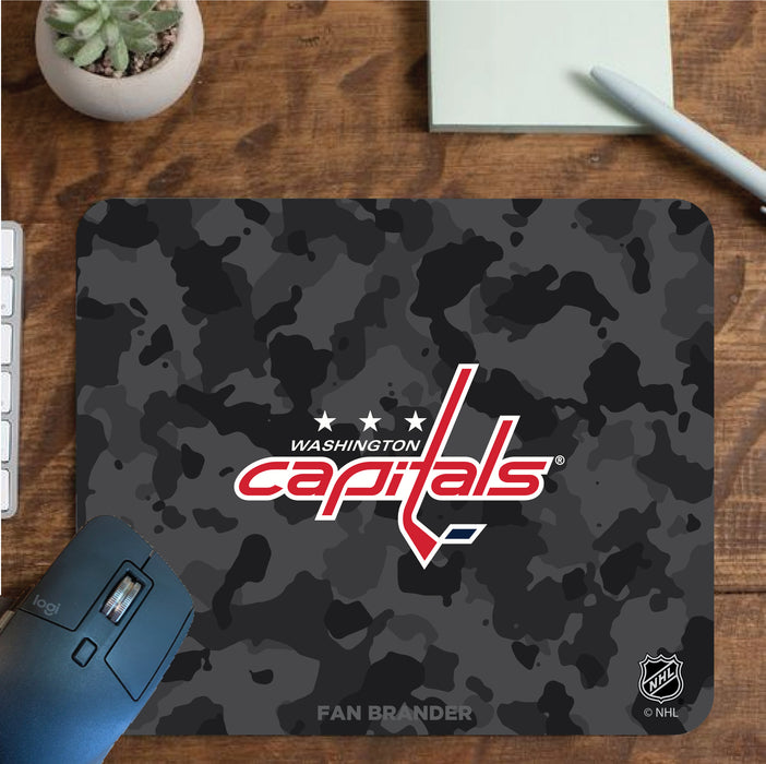 Fan Brander Mousepad with Washington Capitals design, for home, office and gaming.