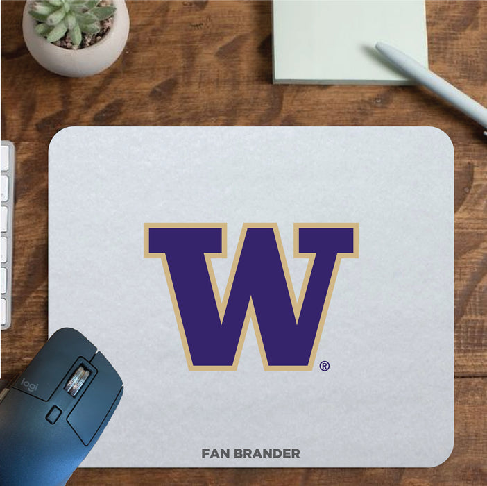 Fan Brander Mousepad with Washington Huskies design, for home, office and gaming.