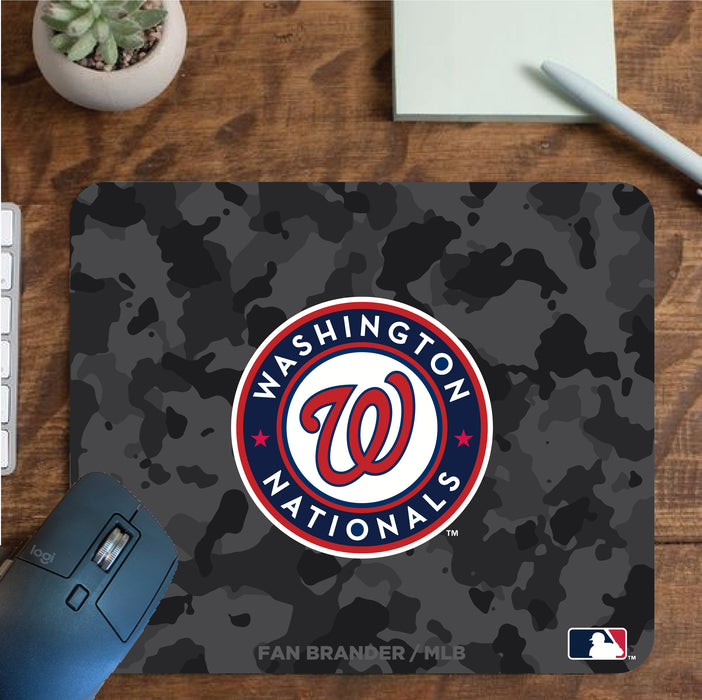 Fan Brander Mousepad with Washington Nationals design, for home, office and gaming.