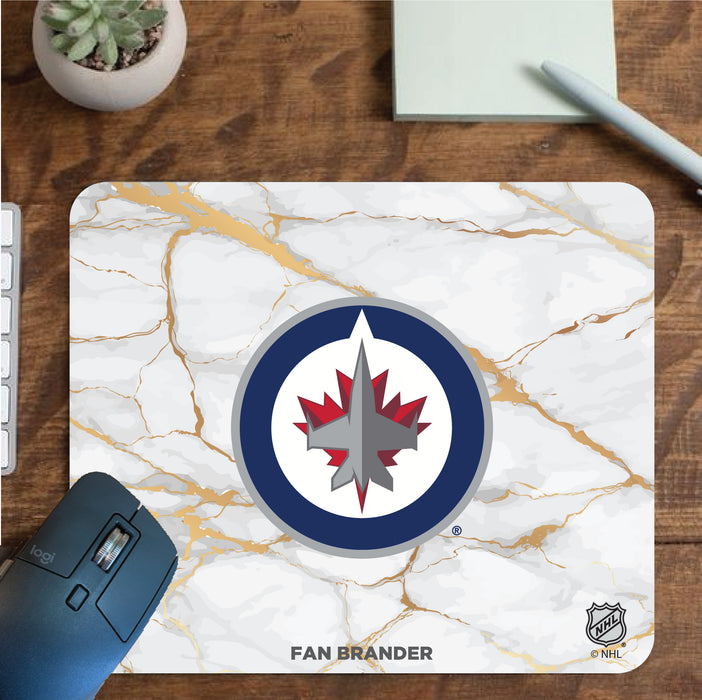 Fan Brander Mousepad with Winnipeg Jets design, for home, office and gaming.