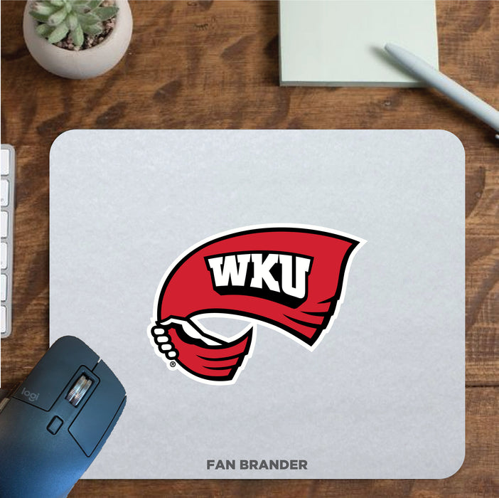 Fan Brander Mousepad with Western Kentucky Hilltoppers design, for home, office and gaming.