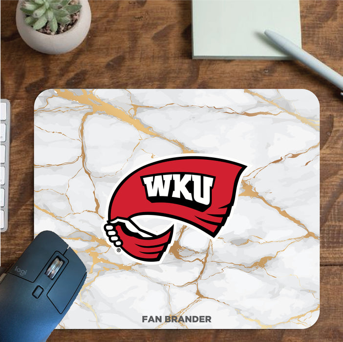 Fan Brander Mousepad with Western Kentucky Hilltoppers design, for home, office and gaming.