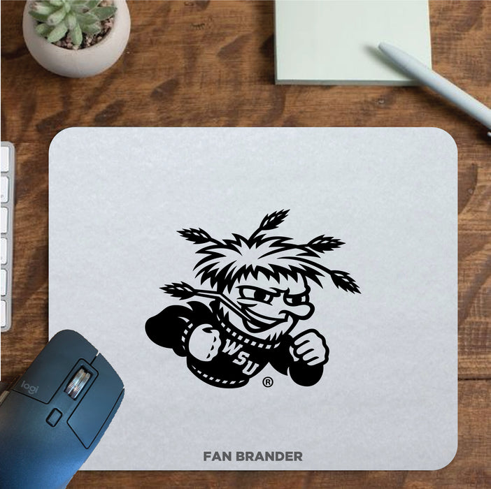 Fan Brander Mousepad with Wichita State Shockers design, for home, office and gaming.