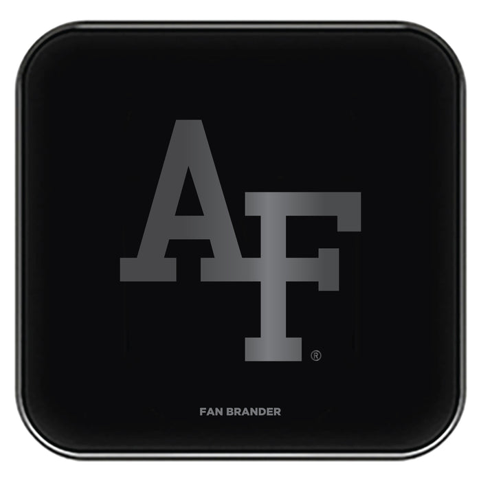 Fan Brander Fast Charging Wireless Charger with Airforce Falcons laser etched Primary Logo
